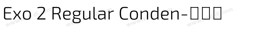 Exo 2 Regular Conden字体转换